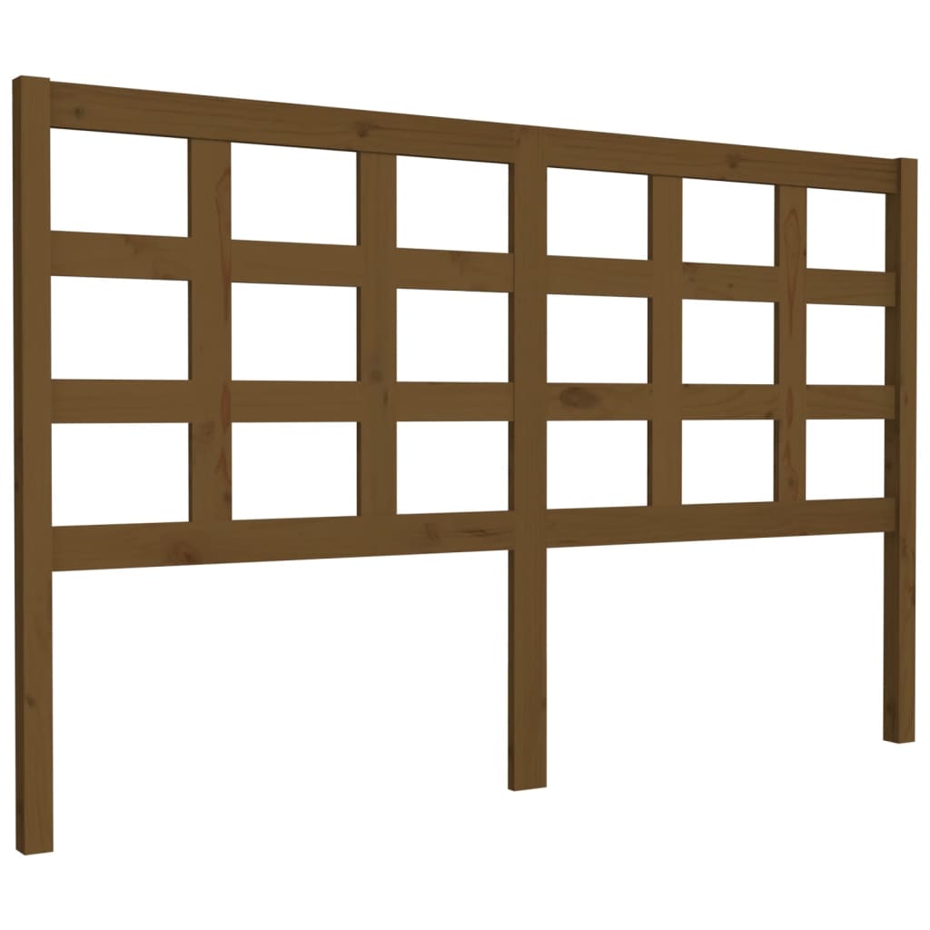 Sengegavl honningbrun 156x4x100 cm heltre furu