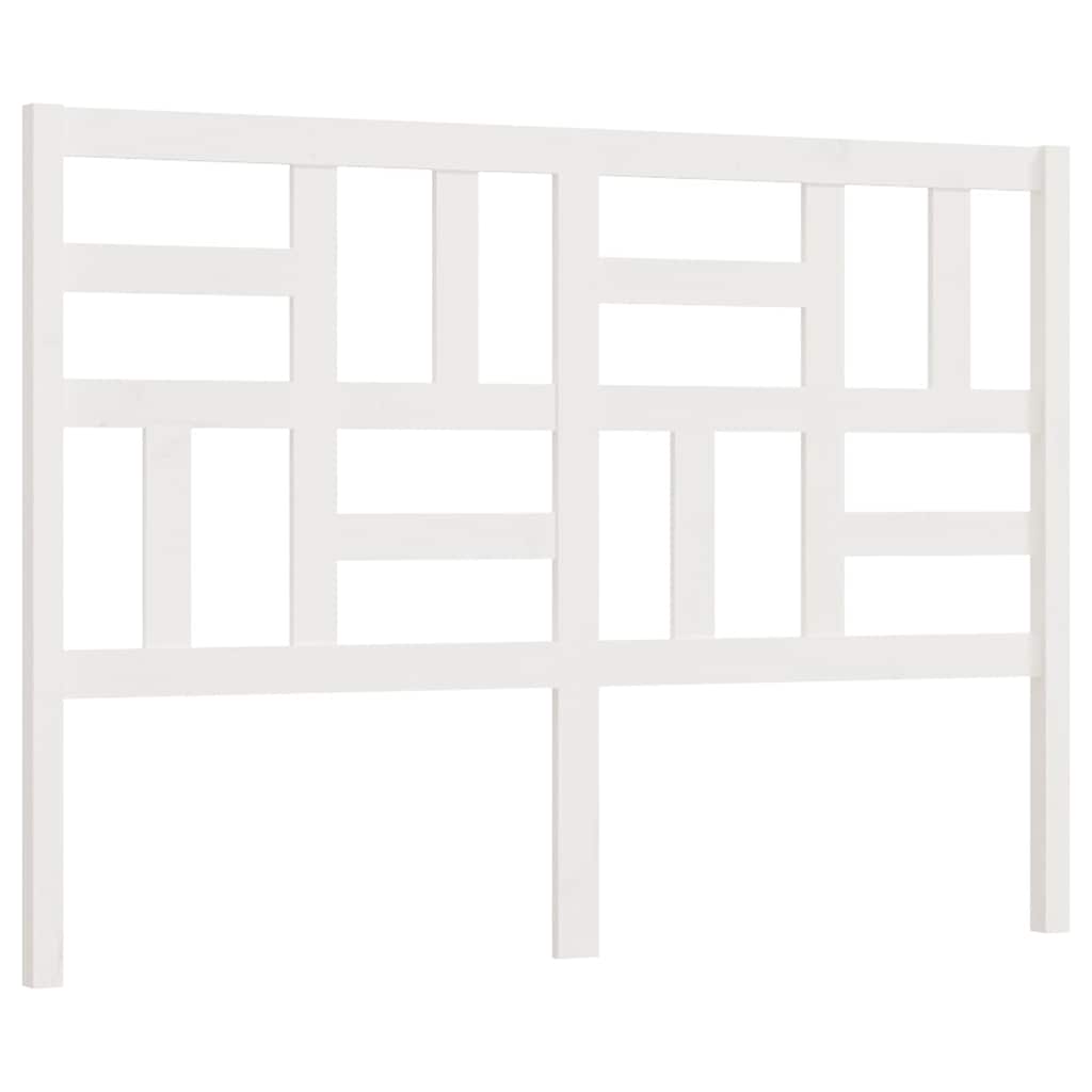 Sengegavl hvit 146x4x104 cm heltre furu