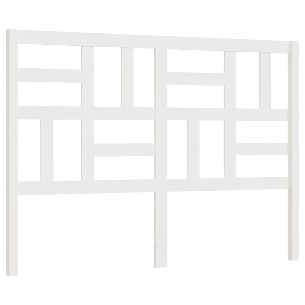 Sengegavl hvit 166x4x104 cm heltre furu
