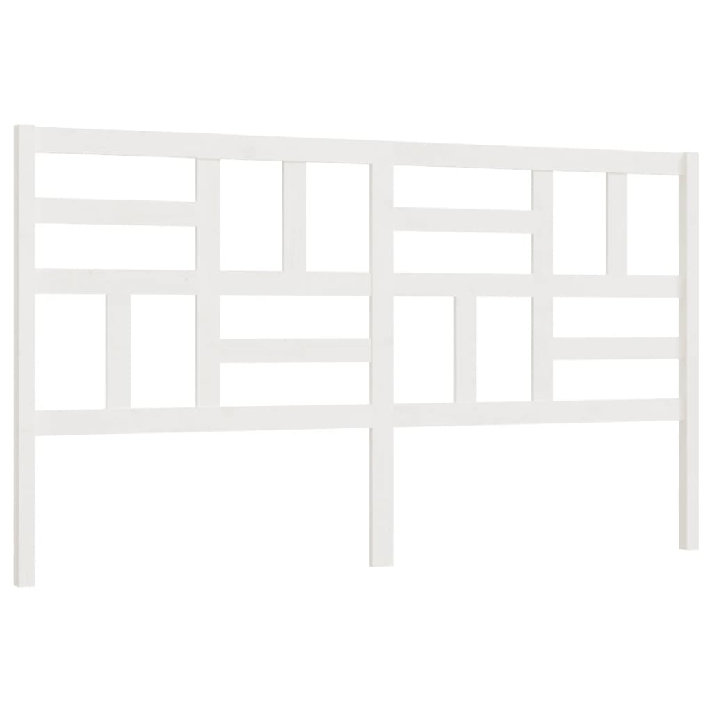 Sengegavl hvit 186x4x104 cm heltre furu
