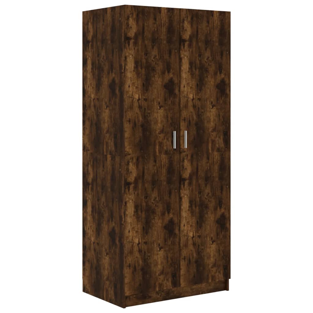 Garderobe røkt eik 80x52x180 cm konstruert tre