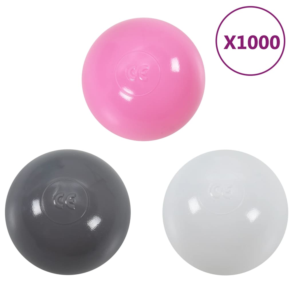 Fargerike lekeballer for babybasseng 1000 stk