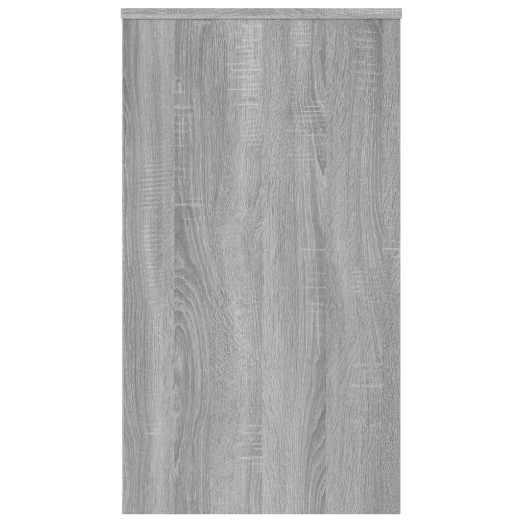 Skrivebord grå sonoma 90x40x72 cm konstruert tre