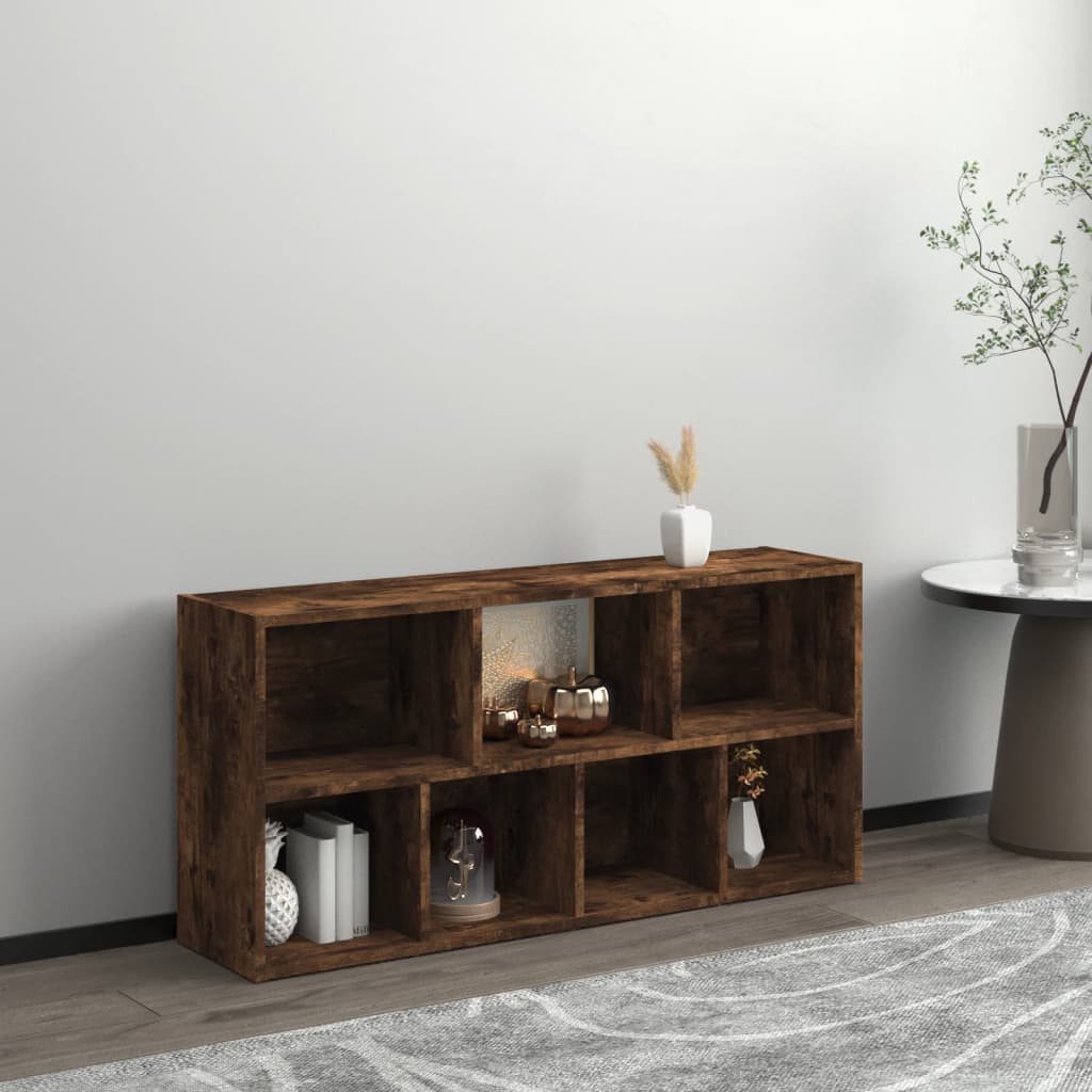 Bokhylle røkt eik 50x25x106 cm
