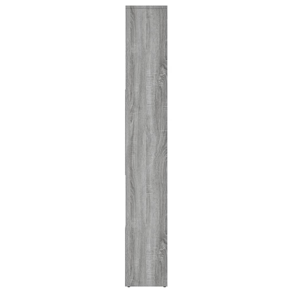 Bokhylle grå sonoma 67x24x161 cm konstruert tre