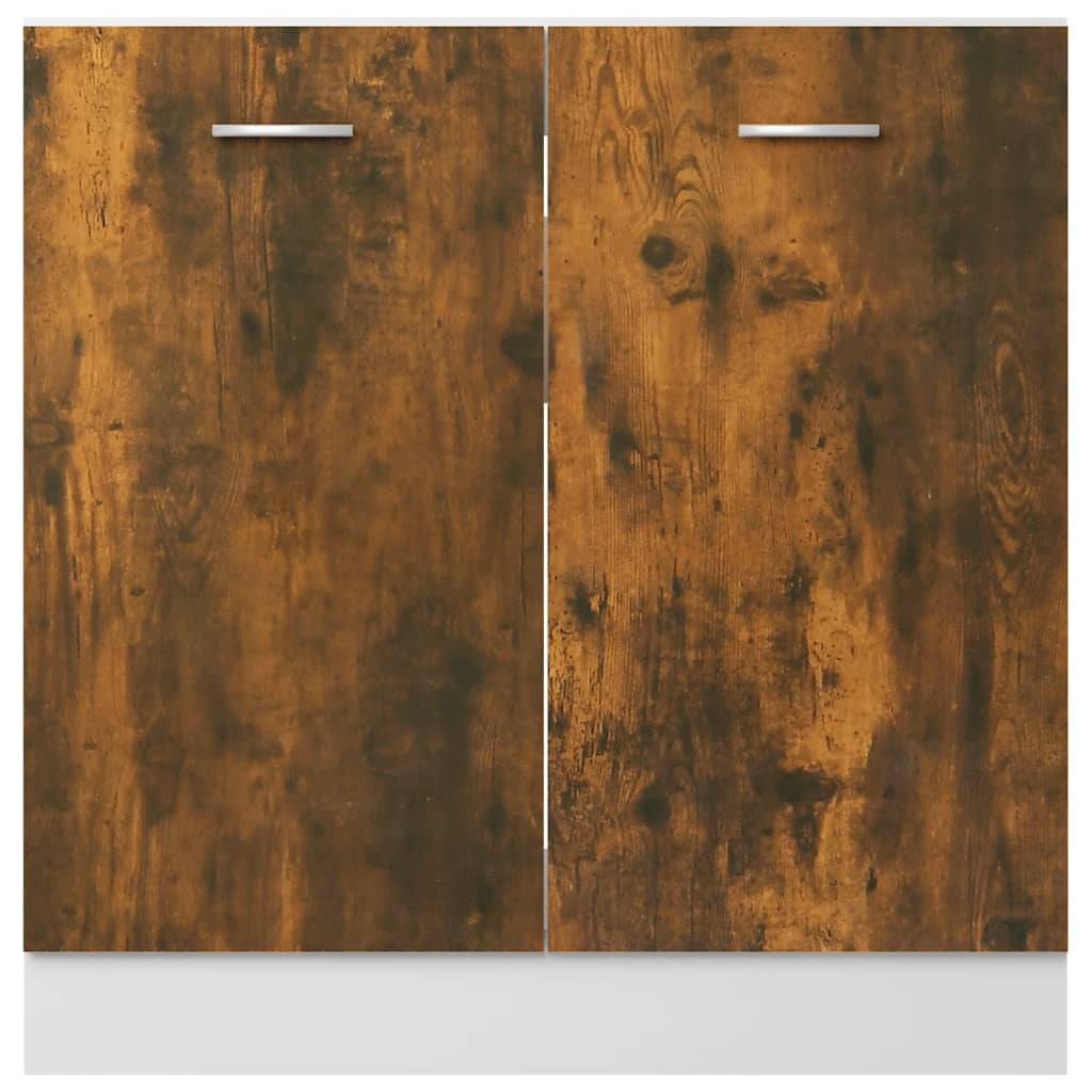 Underskap "Lyon" til vask røkt eik 80x46x81,5 cm