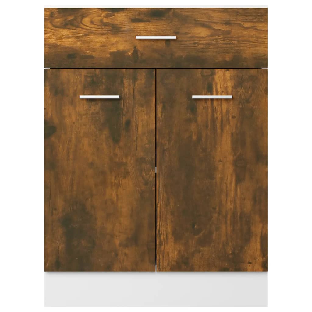 Underskap med skuff Lyon røkt eik 60x46x81,5 cm konstruert tre