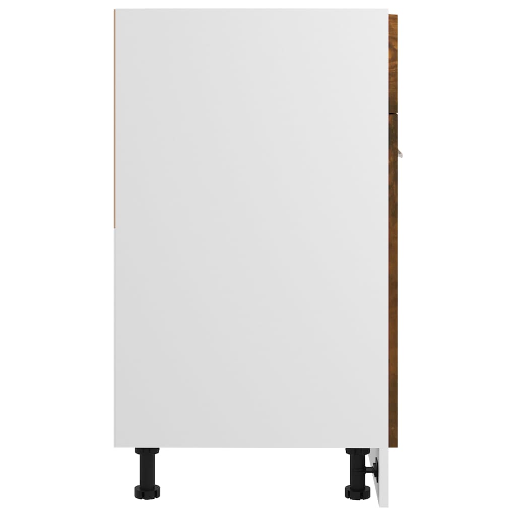 Underskap med skuff Lyon røkt eik 60x46x81,5 cm konstruert tre