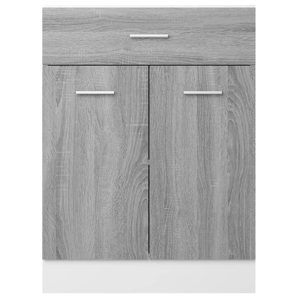 Underskap med skuff Lyon grå sonoma 60x46x81,5 cm konstruert tre