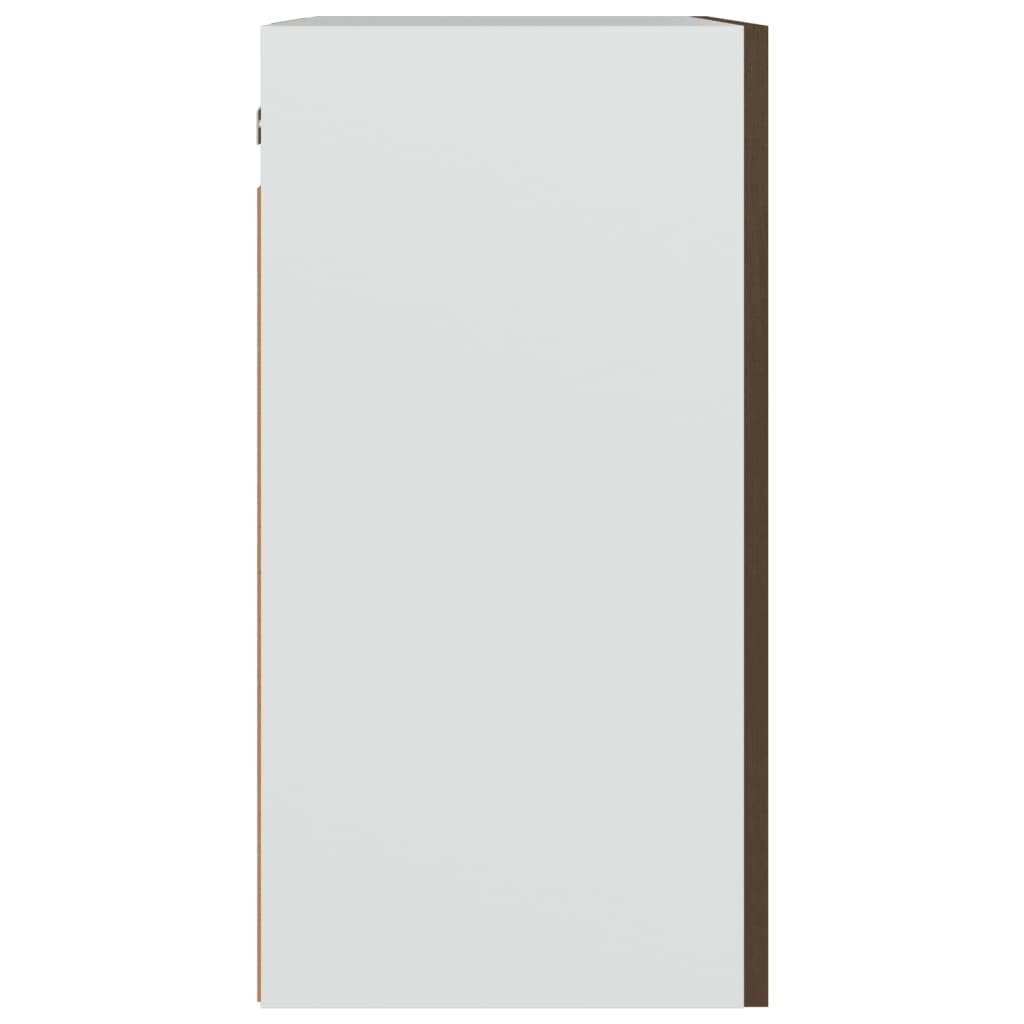 Vegghengt skap "Lyon" brun eik 50x31x60 cm konstruert tre