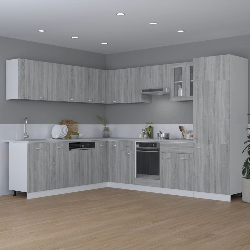 Vegghengt skap "Lyon" grå sonoma 80x31x60 cm konstruert tre