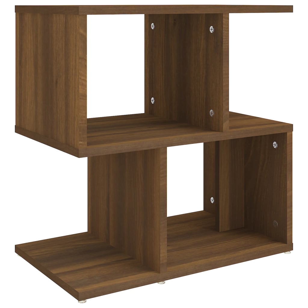 Nattbord 2 stk brun eik 50x30x51,5 cm konstruert tre