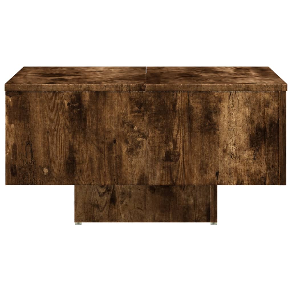 Salongbord røkt eik 60x60x31,5 cm konstruert tre