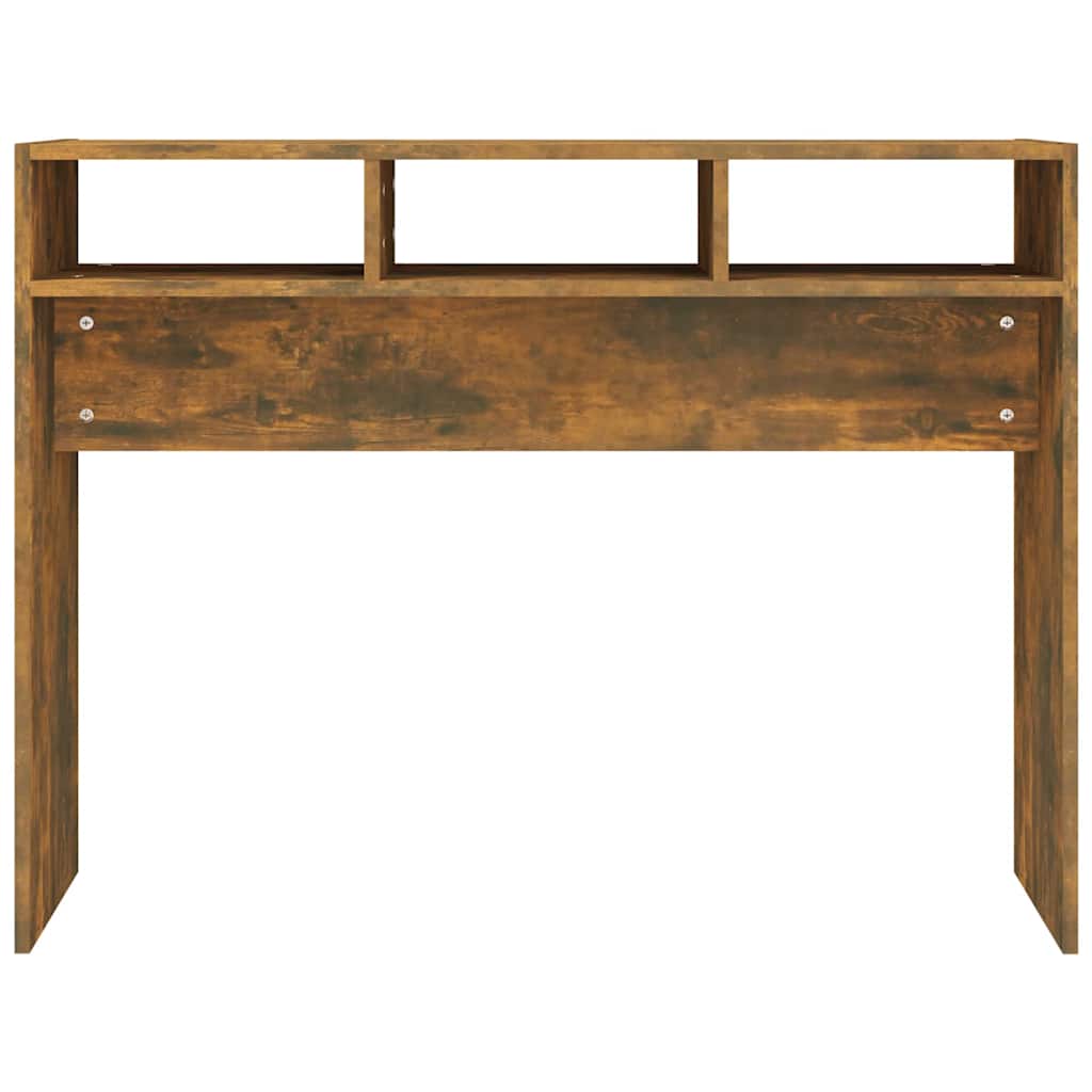 Konsollbord røkt eik 105x30x80 cm konstruert tre