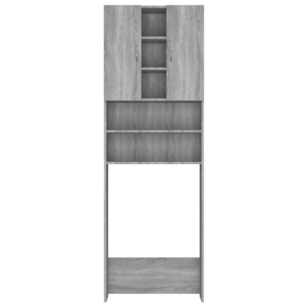 Vaskemaskinskap grå sonoma eik 64x25,5x190 cm
