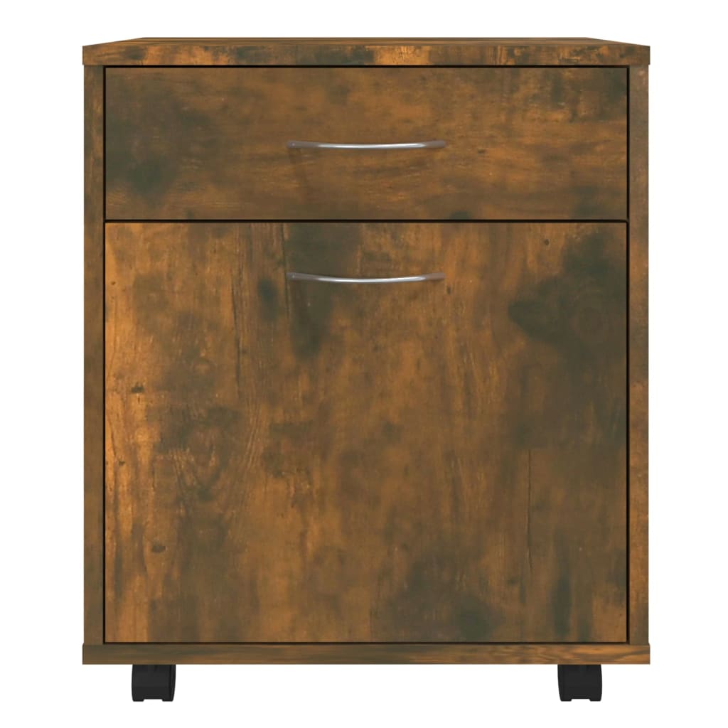 Rulleskap røkt eik 45x38x54 cm konstruert tre
