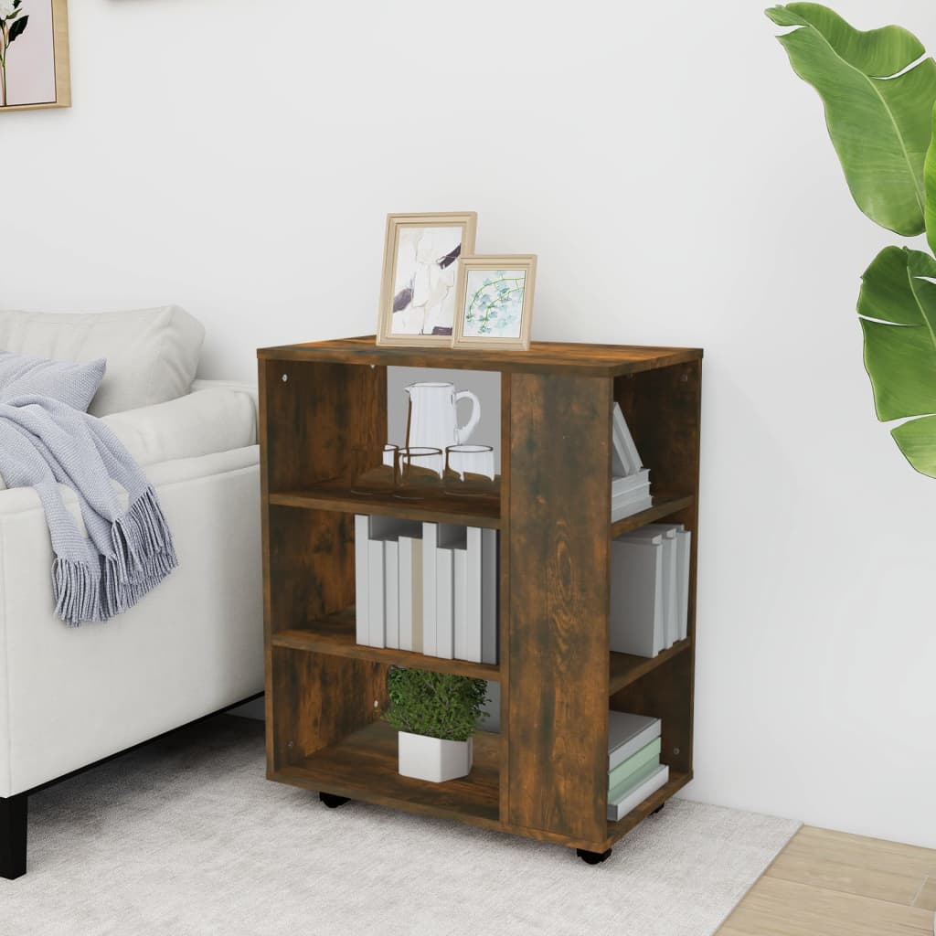Rulleskap røkt eik 60x35x75 cm konstruert tre