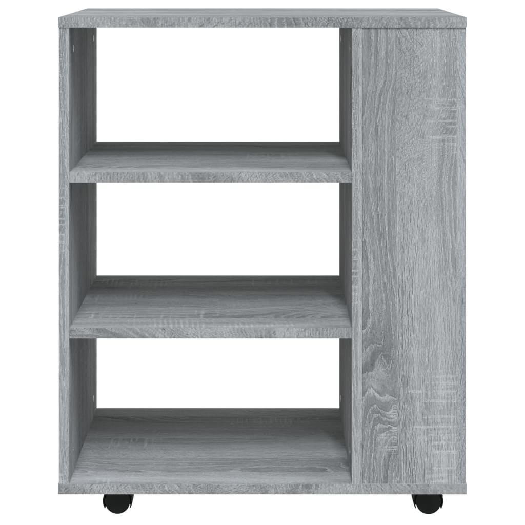 Rulleskap grå sonoma 60x35x75 cm konstruert tre