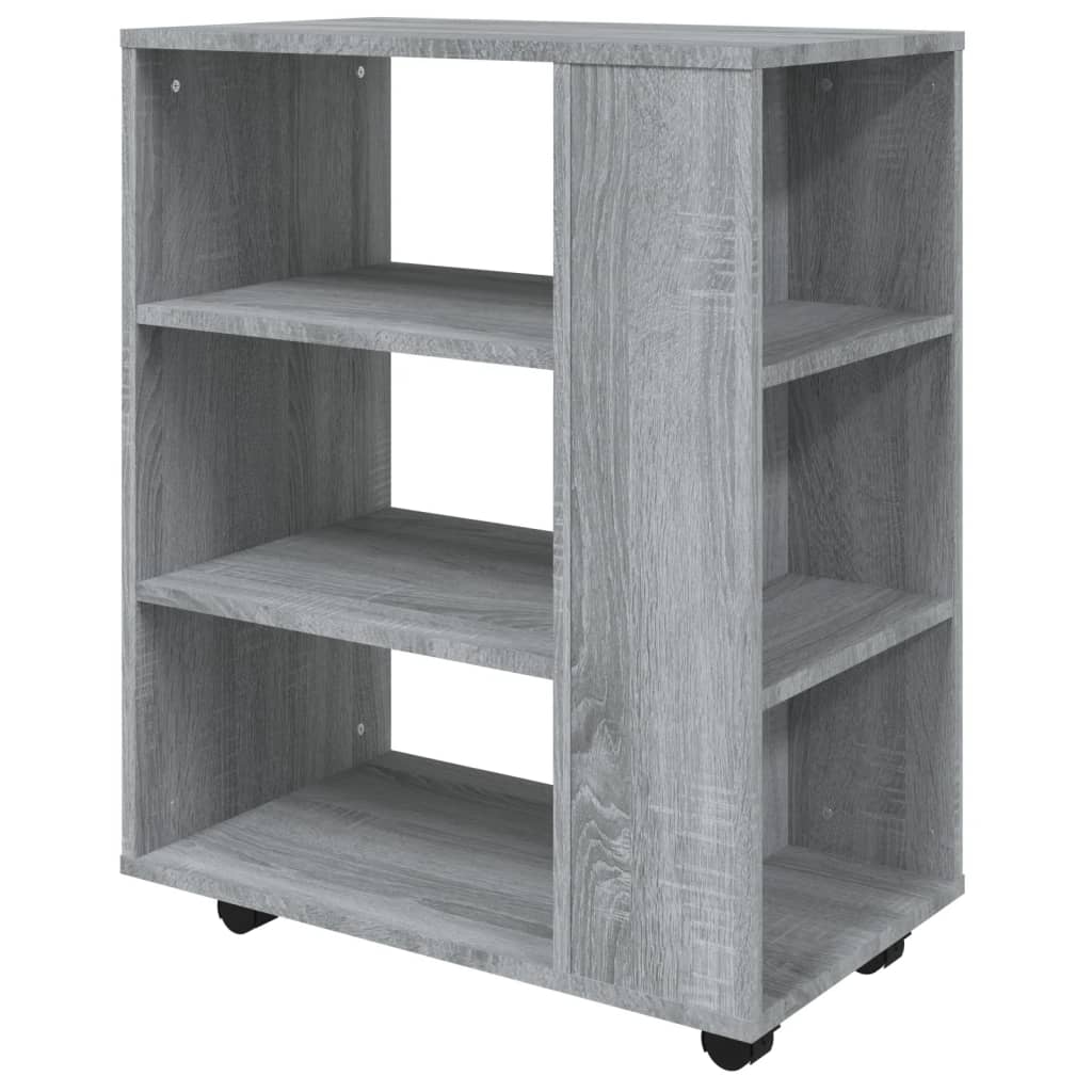 Rulleskap grå sonoma 60x35x75 cm konstruert tre