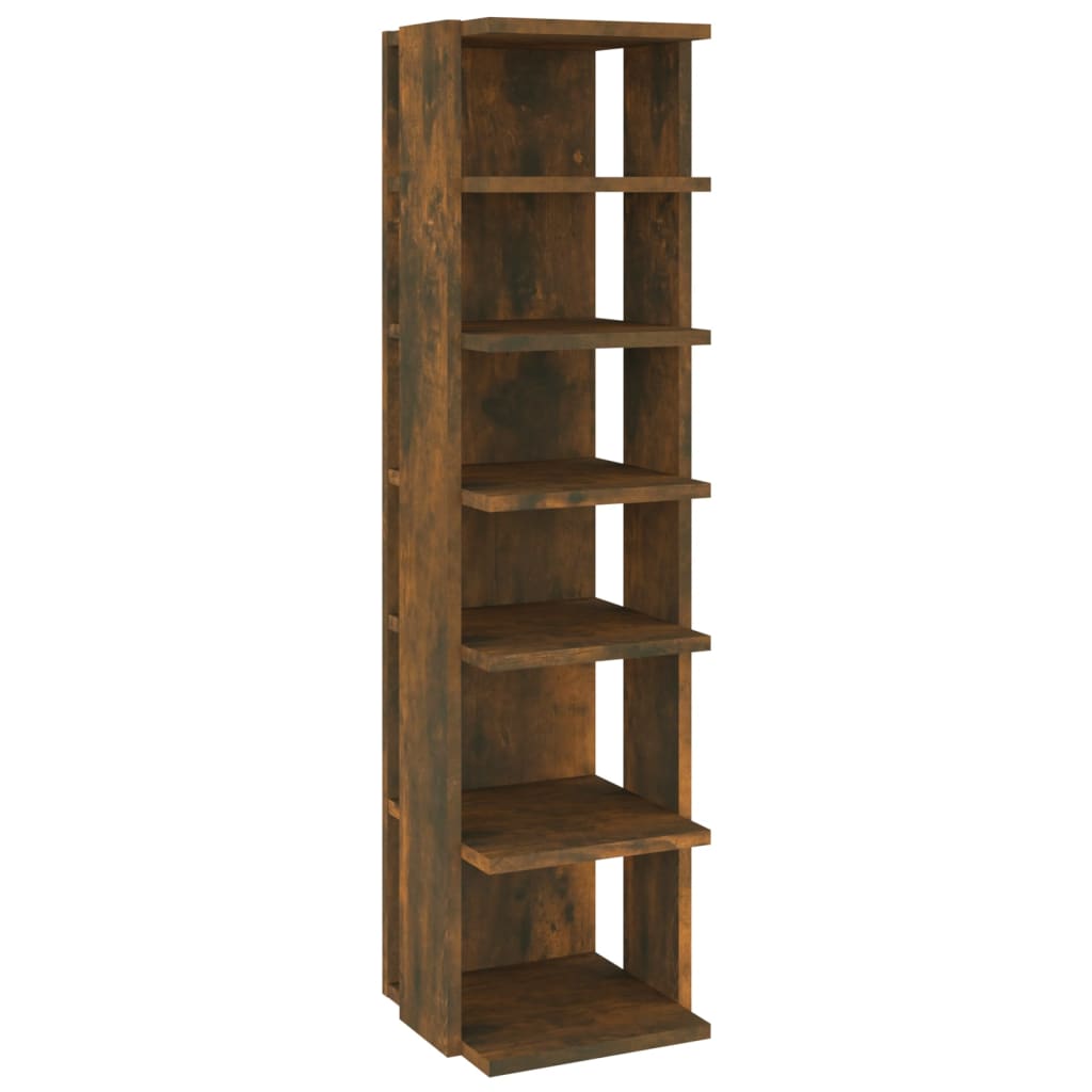 Skohylle røkt eik 27,5x27x102 cm konstruert tre