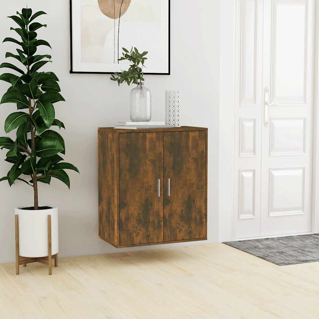 Skohylle røkt eik 60x35x70 cm konstruert tre