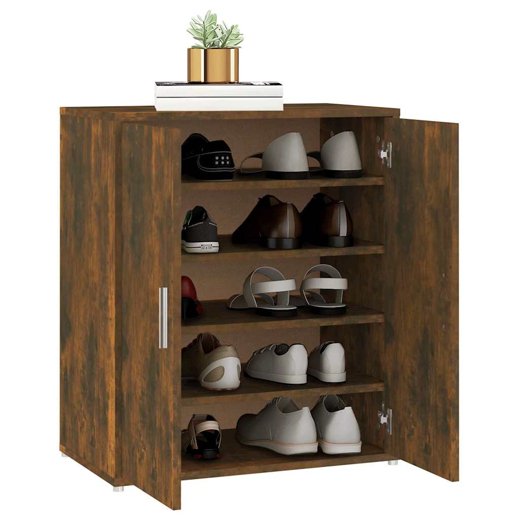 Skohylle røkt eik 60x35x70 cm konstruert tre