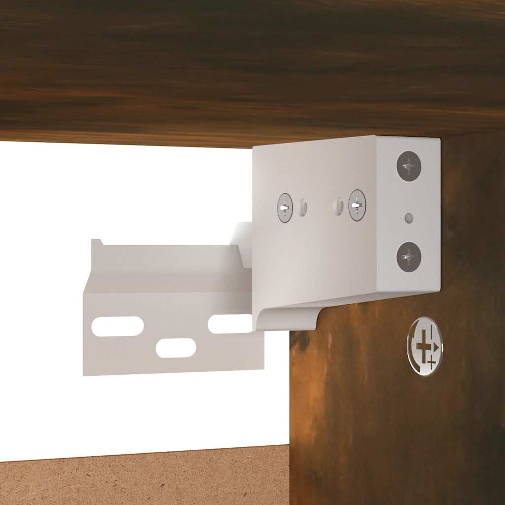 Skohylle røkt eik 60x35x70 cm konstruert tre