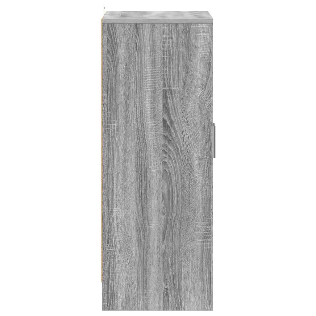 Skohylle grå sonoma 60x35x92 cm konstruert tre