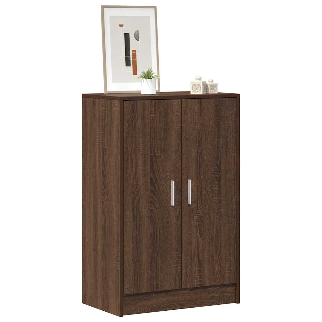 Skohylle brun eik 60x35x92 cm konstruert tre