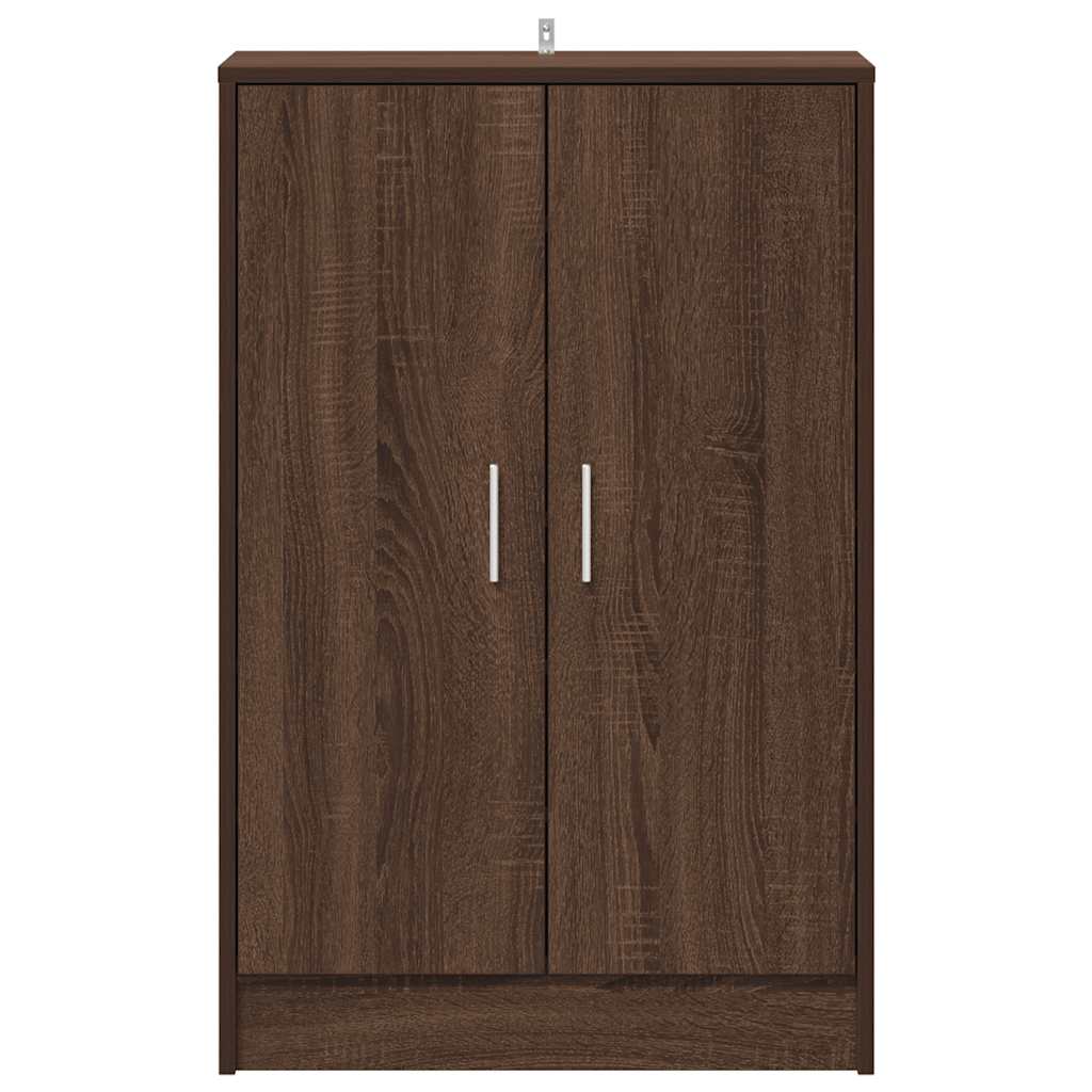 Skohylle brun eik 60x35x92 cm konstruert tre