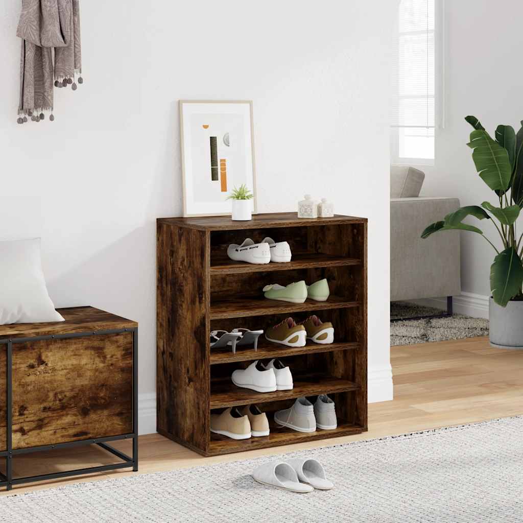Skohylle røkt eik 60x35x70 cm konstruert tre