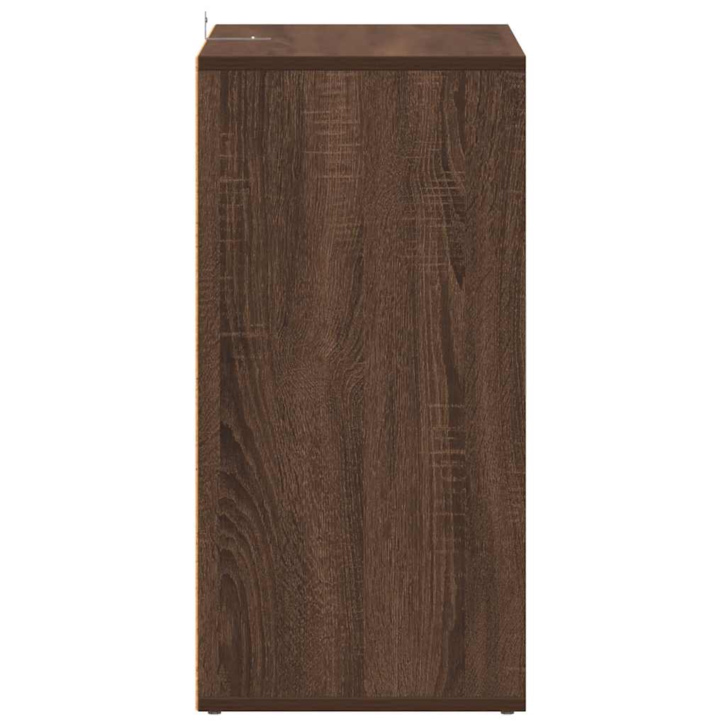 Skohylle brun eik 60x35x70 cm konstruert tre