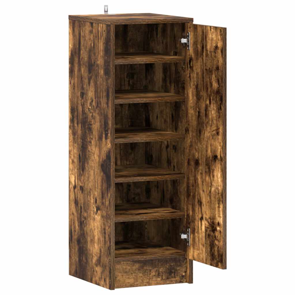 Skohylle røkt eik 32x35x92 cm konstruert tre