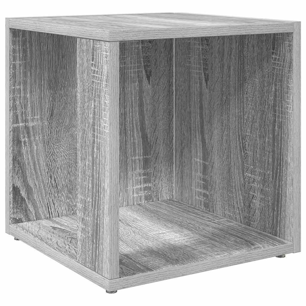 Sidebord grå sonoma 33x33x34,5 cm konstruert tre