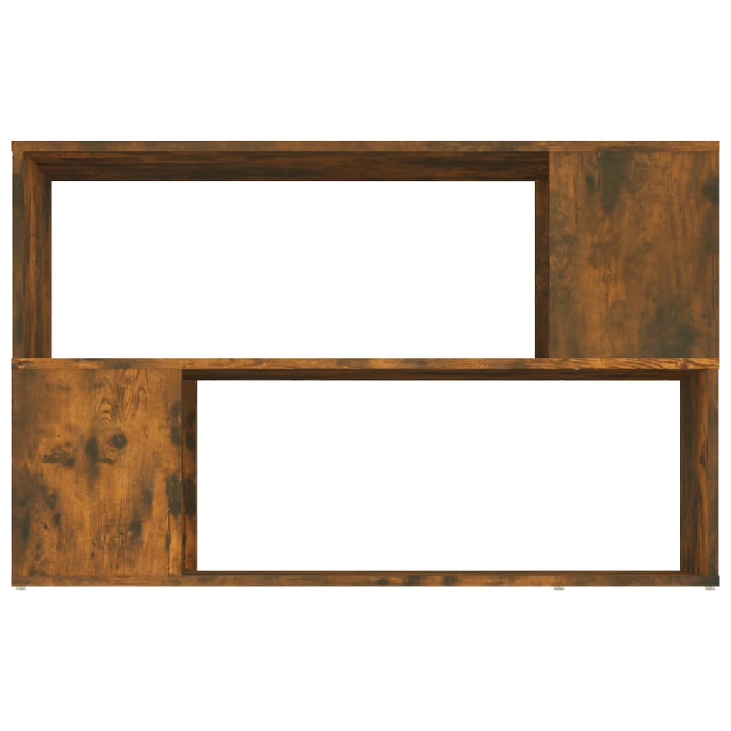 Bokhylle røkt eik 100x24x63 cm konstruert tre