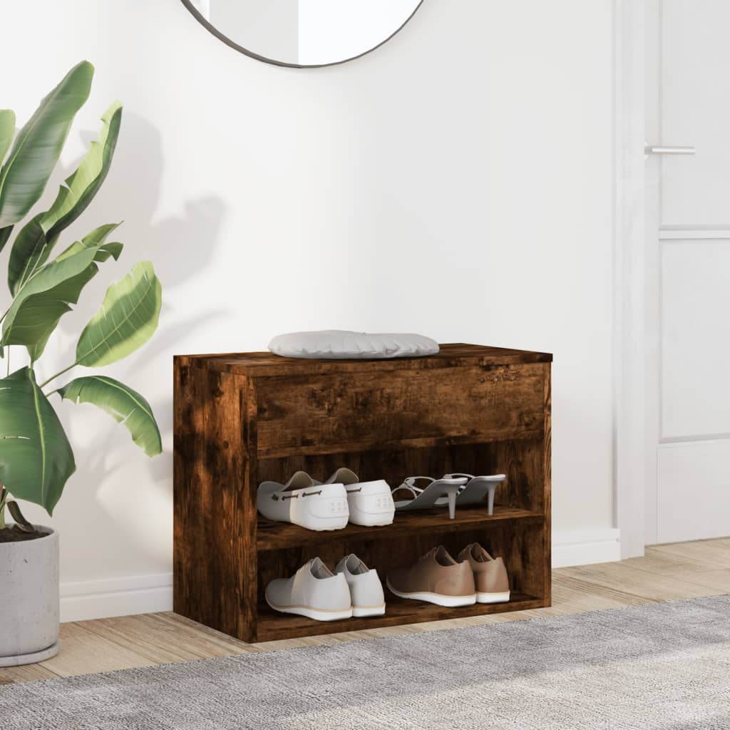 Skobenk røkt eik 60x30x45 cm konstruert tre