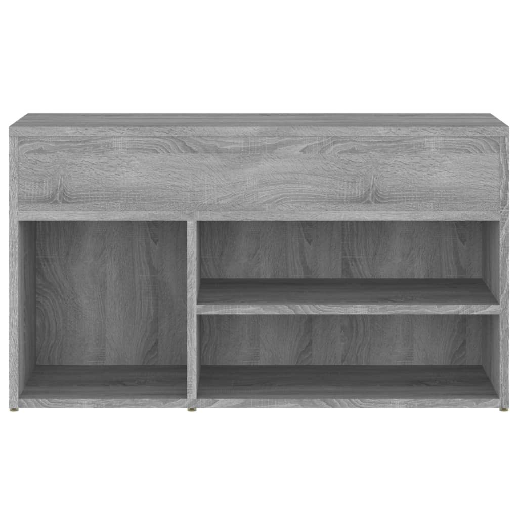 Skobenk grå sonoma 80x30x45 cm konstruert tre