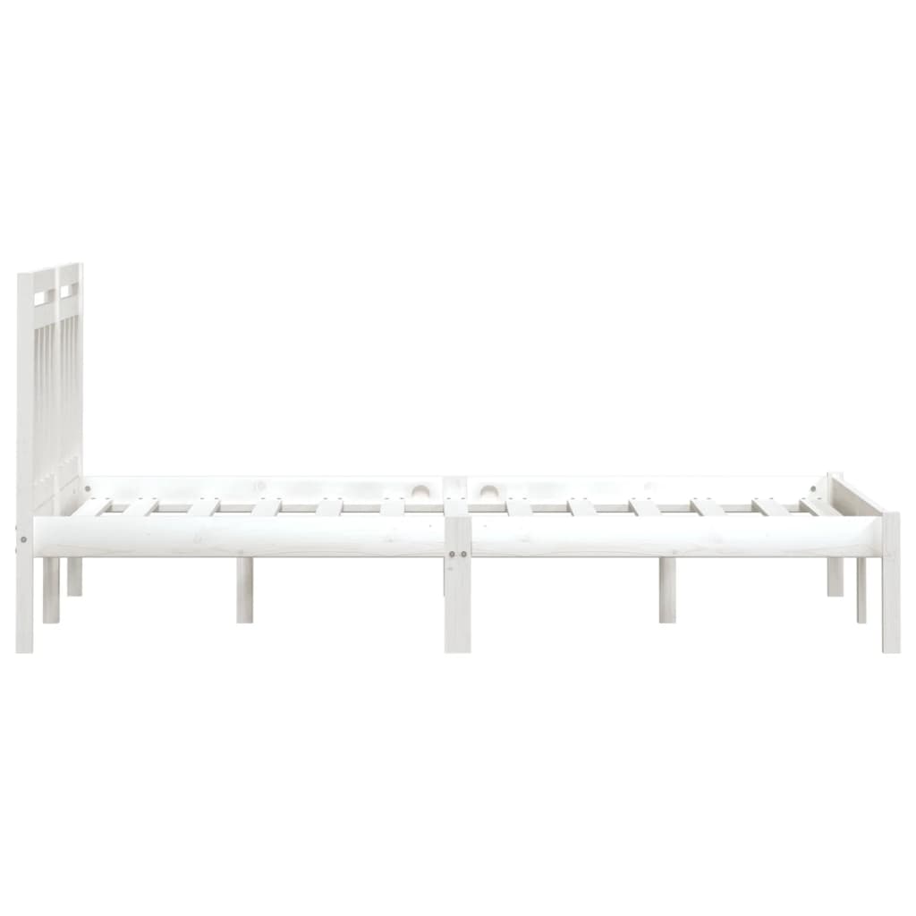 Sengeramme hvit 180x200 cm Super King heltre