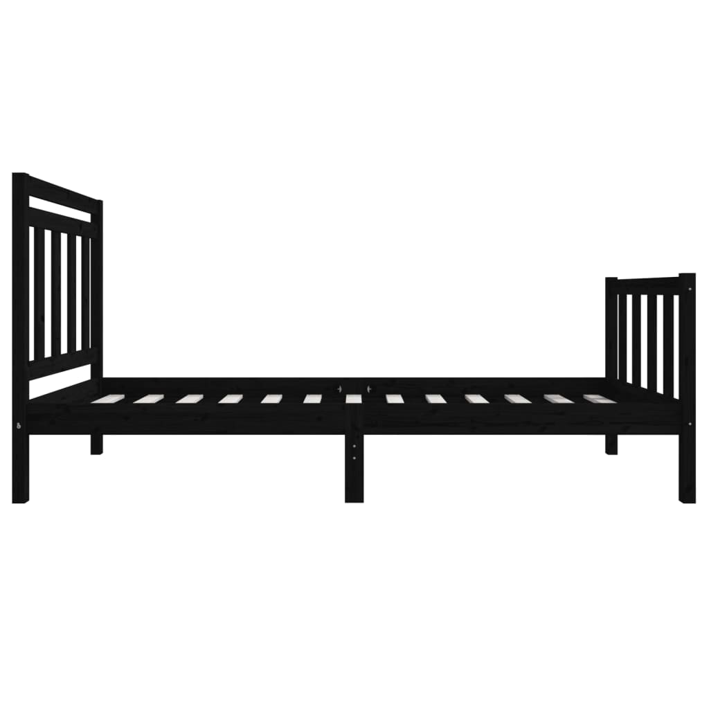 Sengeramme svart 75x190 cm Small Single heltre