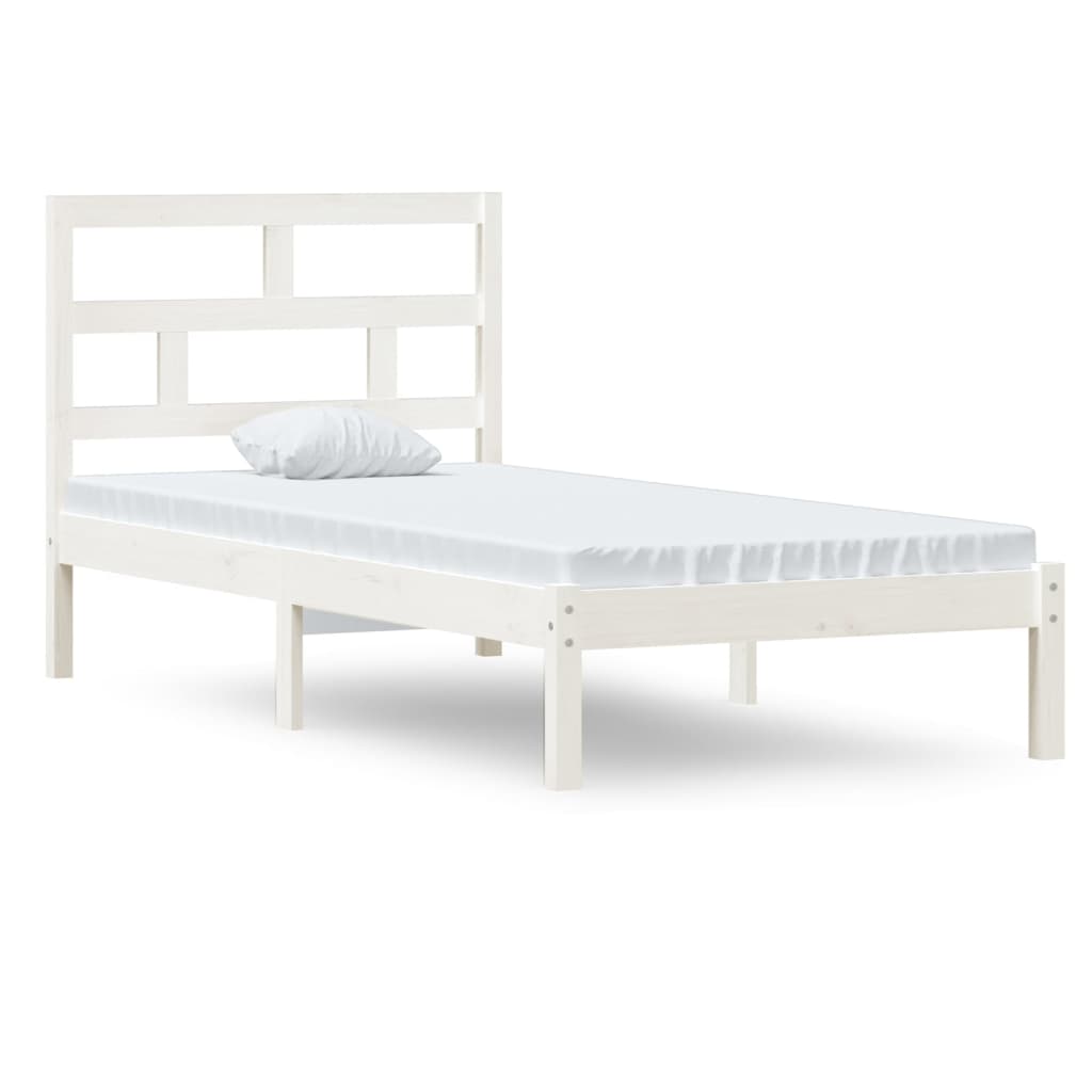 Sengeramme hvit 90x190 cm Single heltre