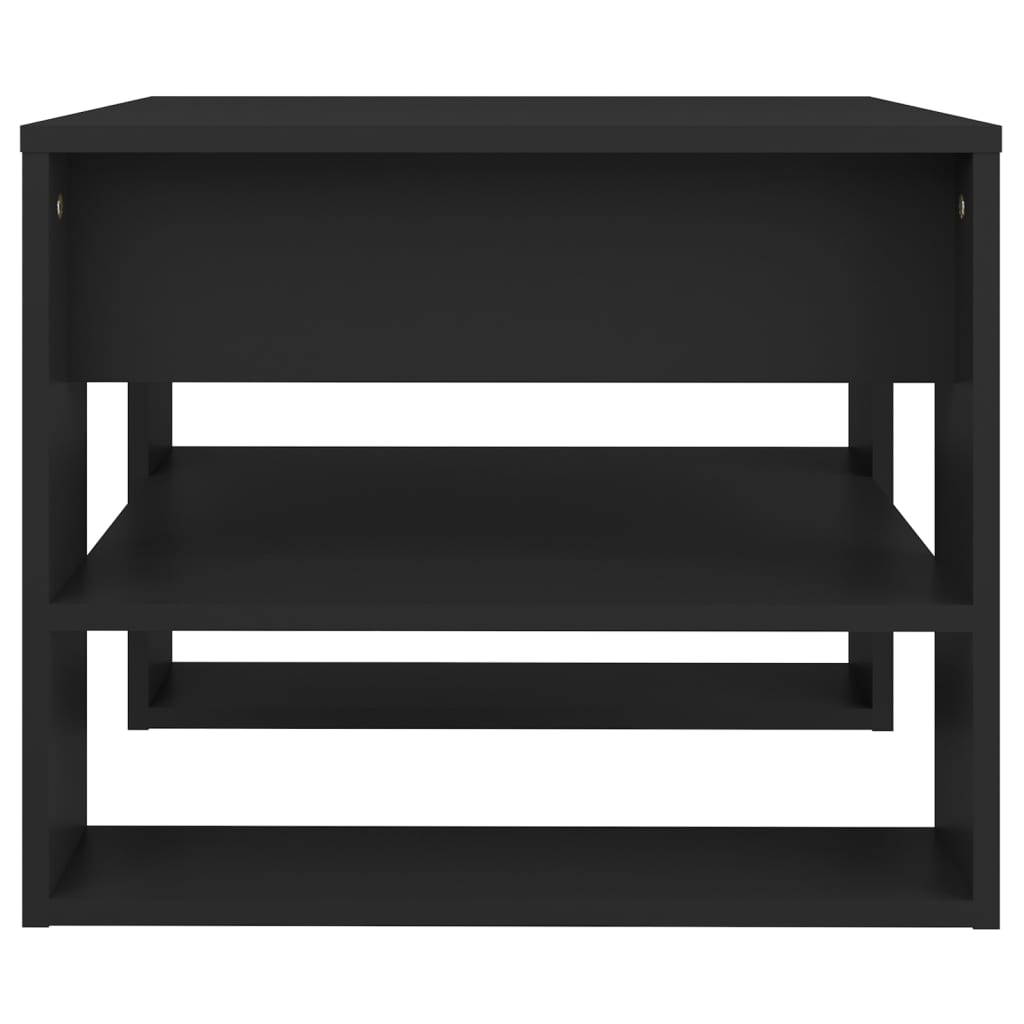 Salongbord svart 55,5x55x45 cm konstruert tre