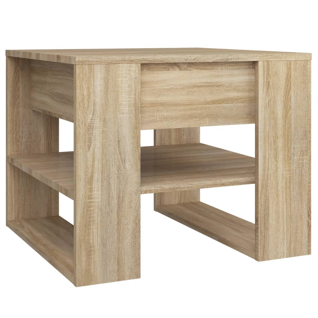 Salongbord sonoma eik 55,5x55x45 cm konstruert tre