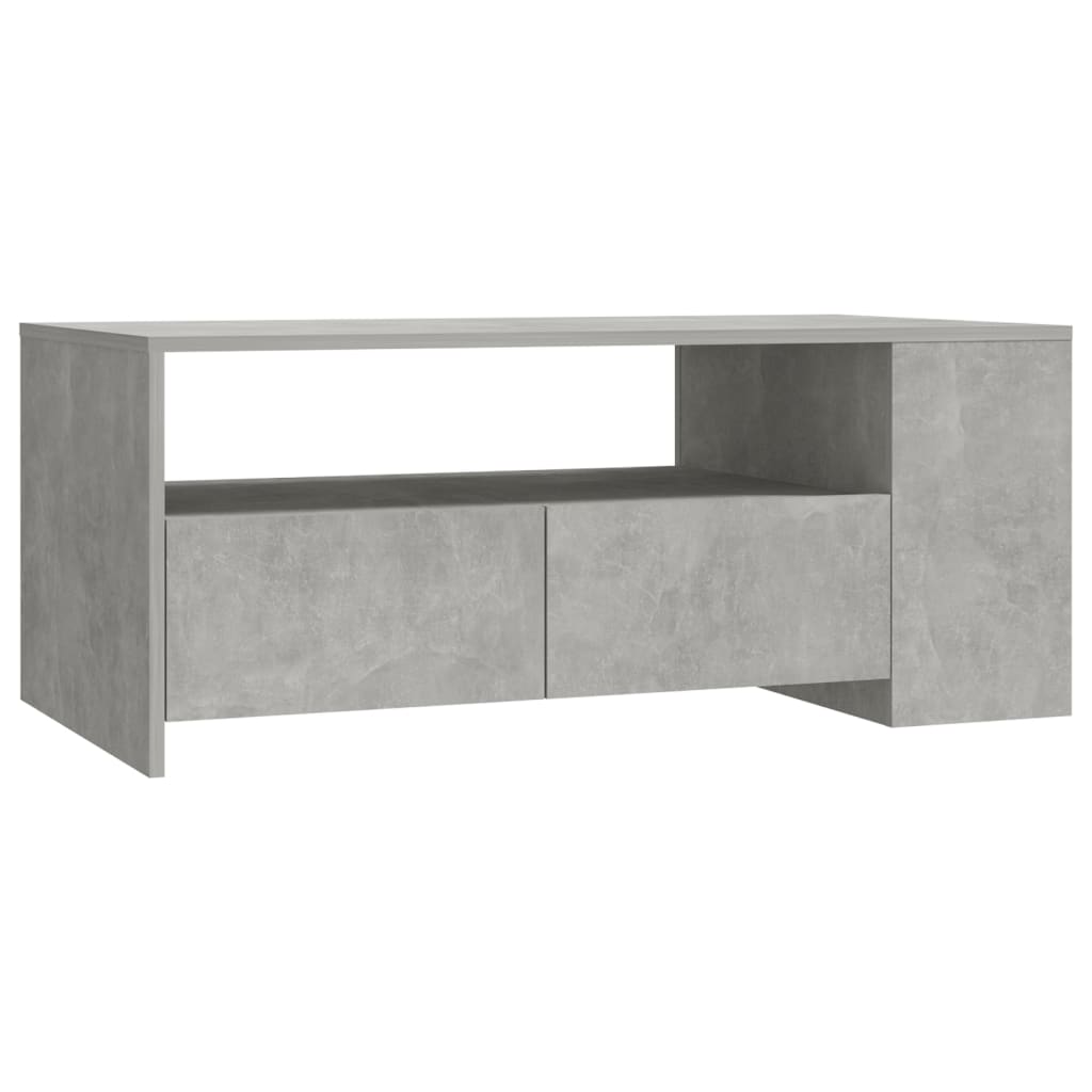 Salongbord betonggrå 102x55x42 cm konstruert tre
