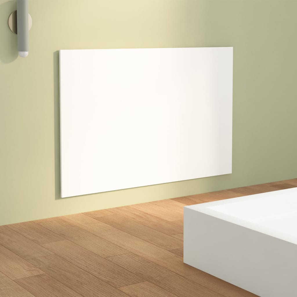 Sengegavl hvit 120x1,5x80 cm konstruert tre