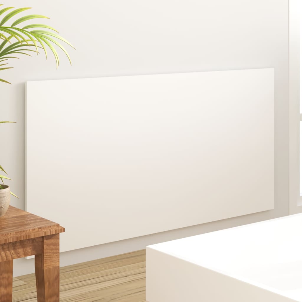 Sengegavl hvit 160x1,5x80 cm konstruert tre