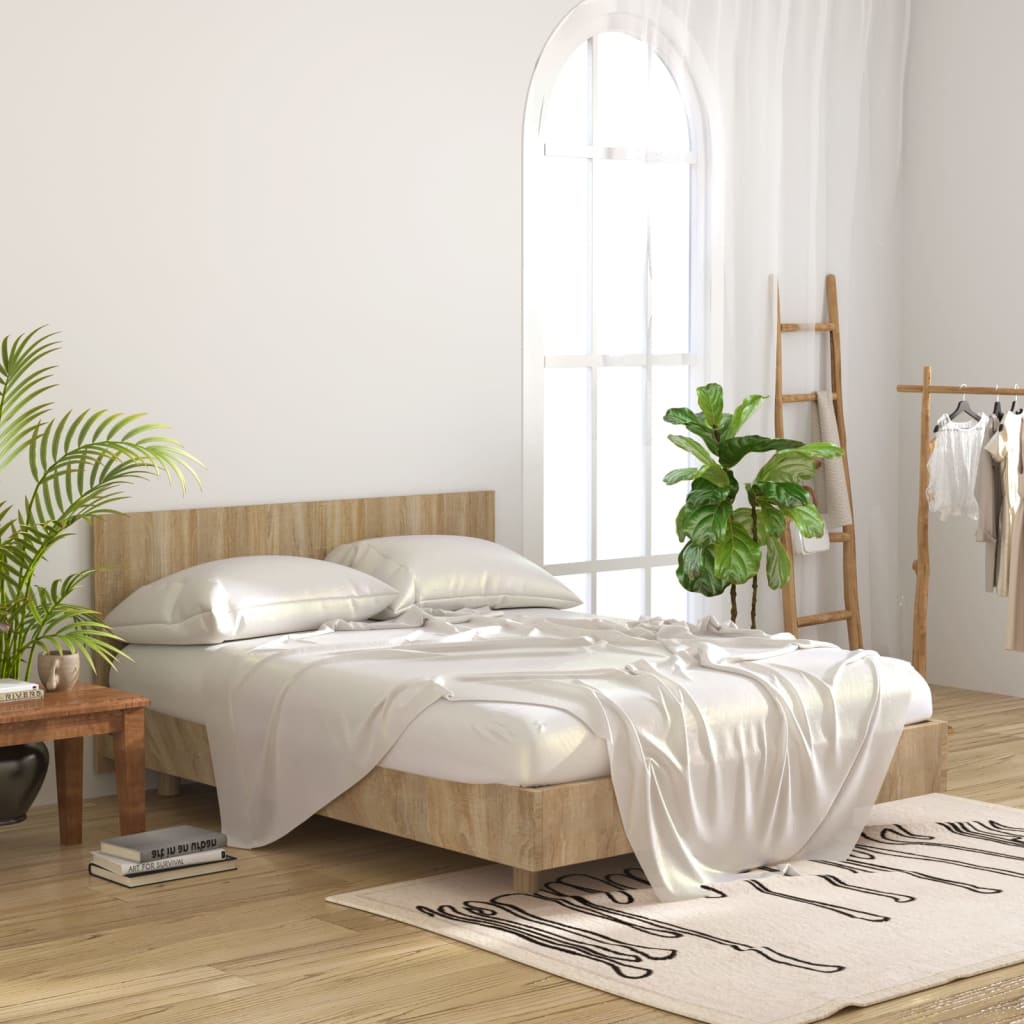 Sengegavl sonoma eik 160x1,5x80 cm konstruert tre