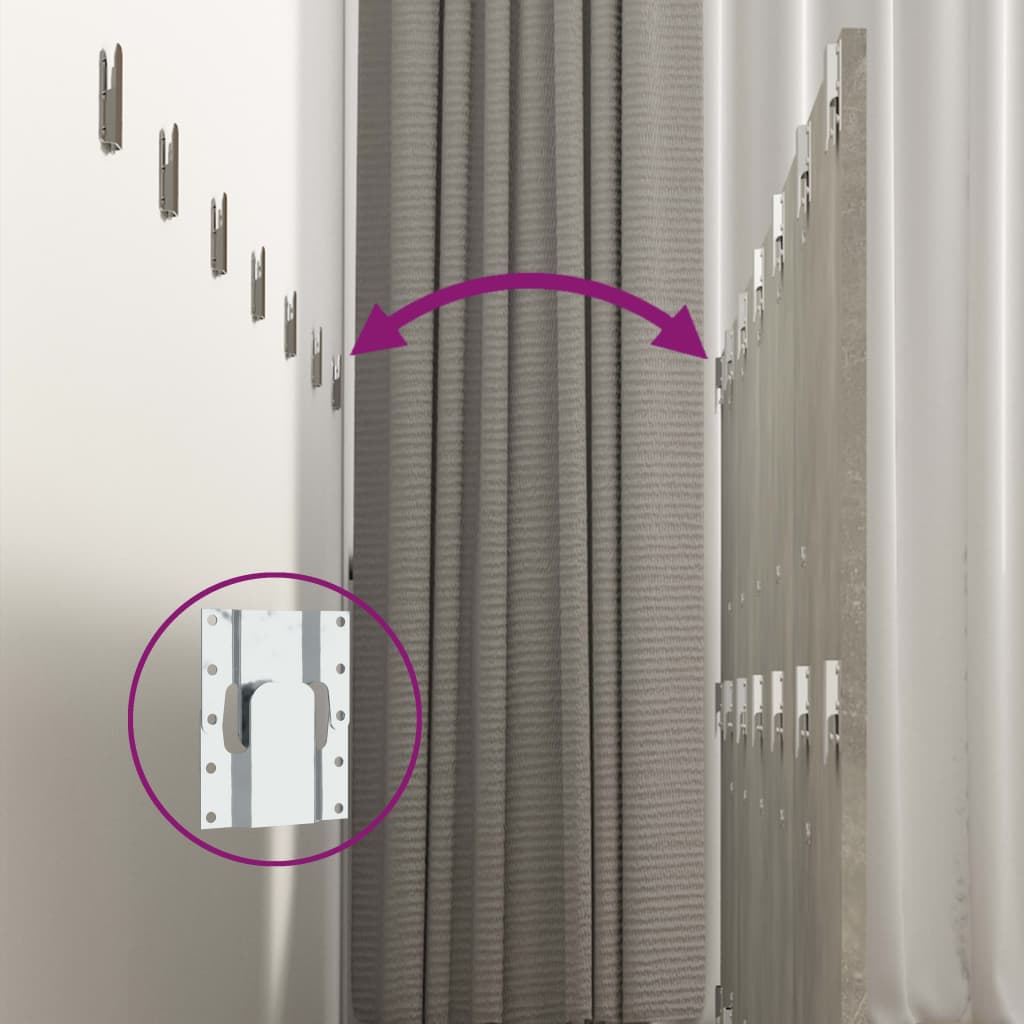 Vegghengt sengegavl betonggrå 240x1,5x80 cm konstruert tre