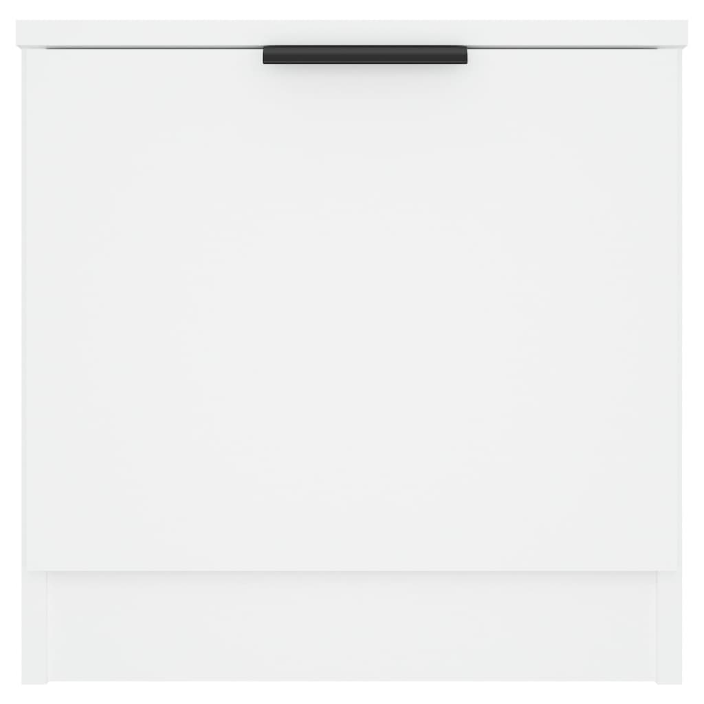 Nattbord 2 stk hvit 40x39x40 cm