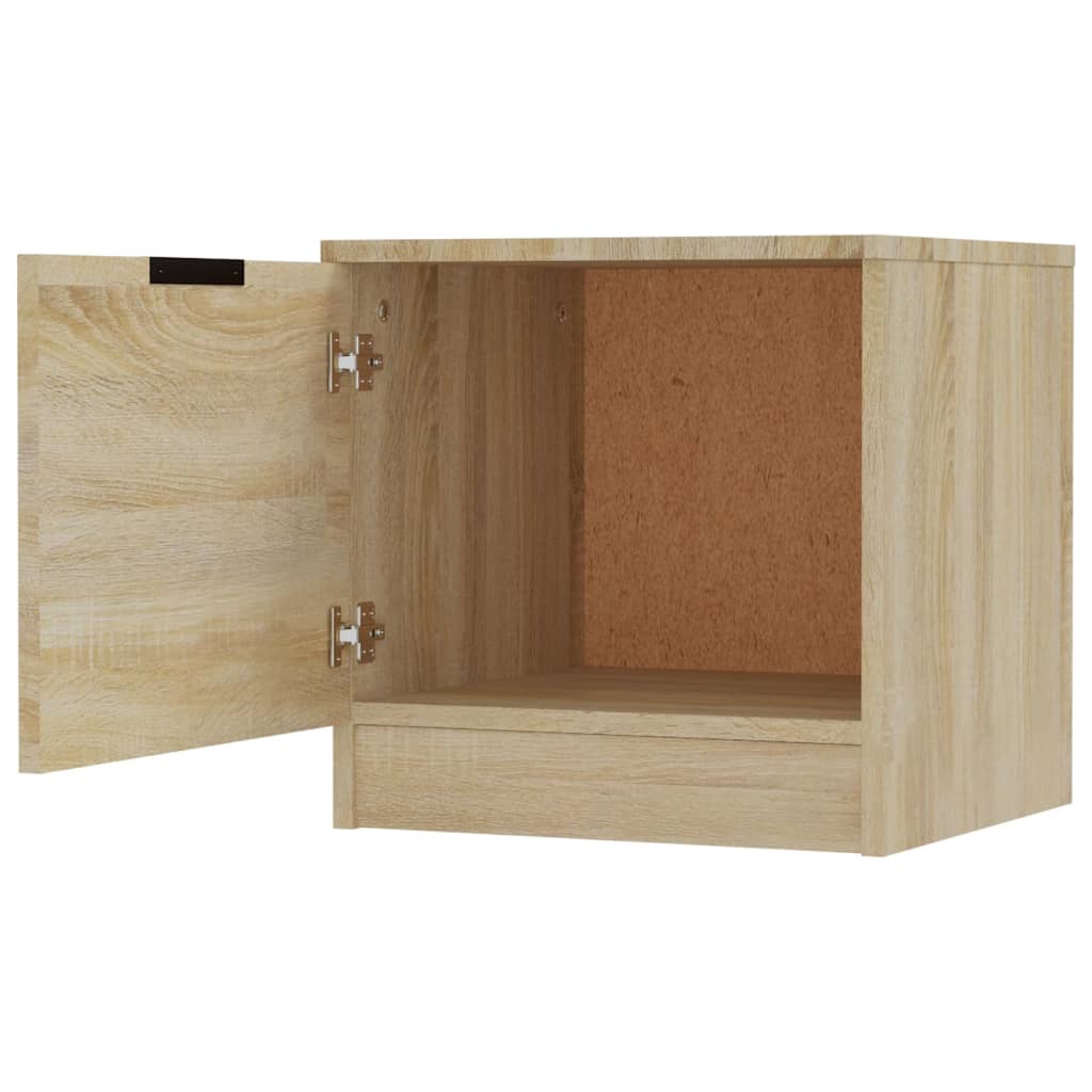 Nattbord 2 stk sonoma eik 40x39x40 cm