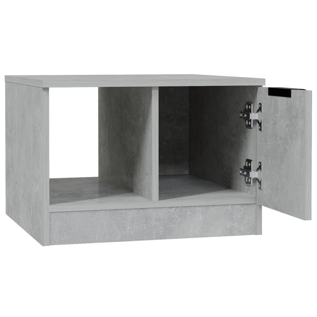 Salongbord betonggrå 50x50x36 cm konstruert tre